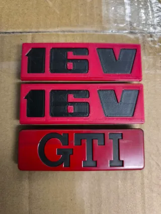 Emblemas VW Golf Mk2 MkII GTI 16V (89-91)