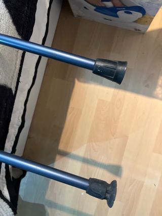 Conjunto muletas con gel en el mango