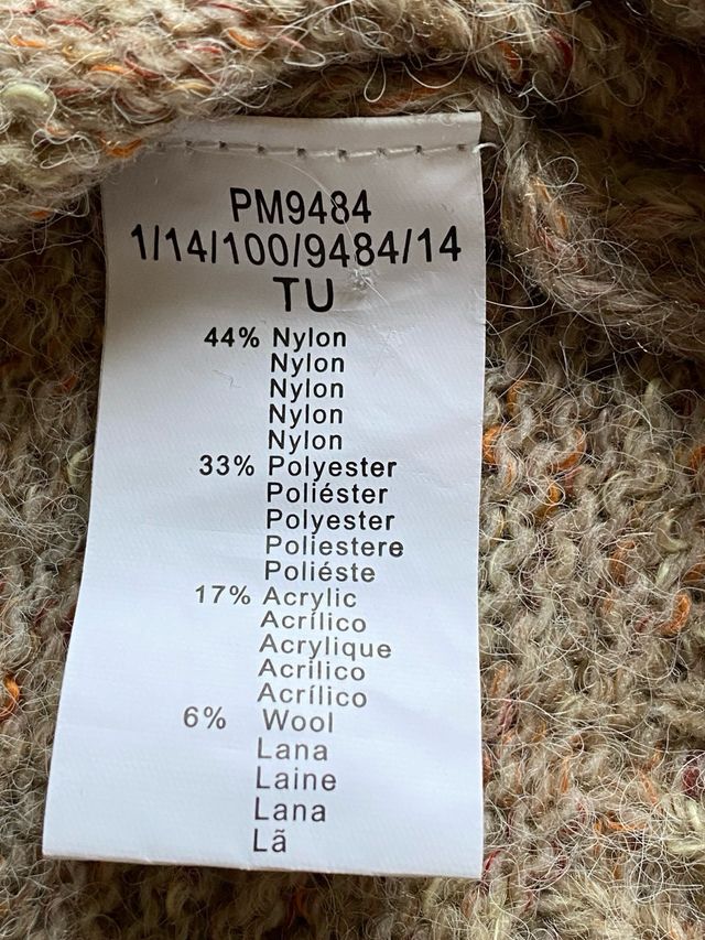 Chaleco Mulaya Lana Jaspeado Talla Única