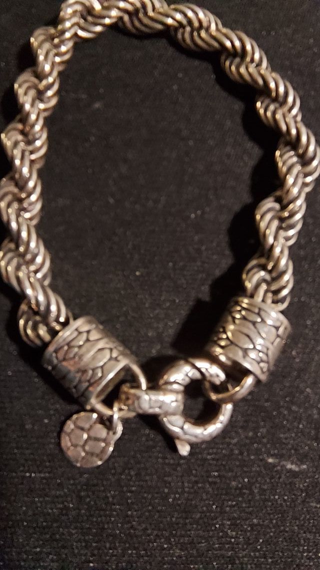 Bracciale Albert M. Argento 925 Catena Corda