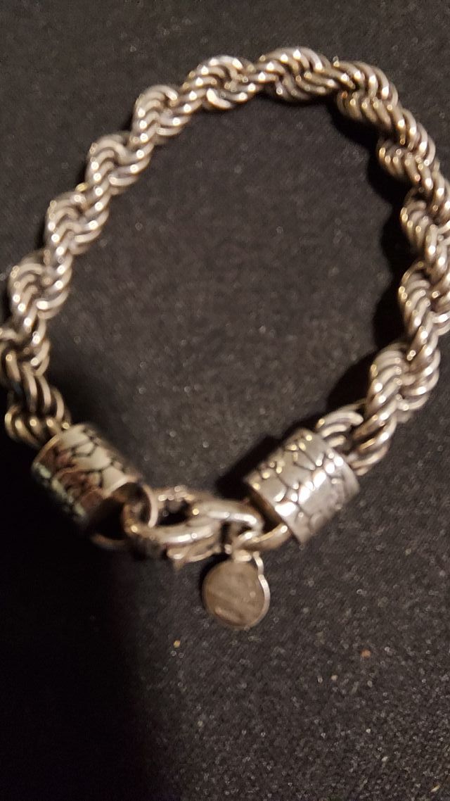 Bracciale Albert M. Argento 925 Catena Corda