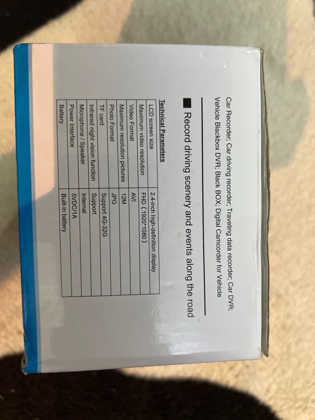 Cámara Coche HD 1080p DVR