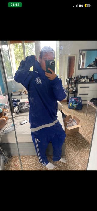 Tuta Chelsea Adidas Blu