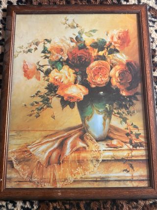 Quadro floreale con rose