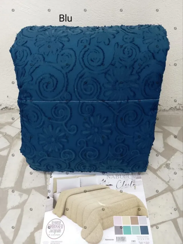 Trapunta Nabuco Cleila Rilievo Blu