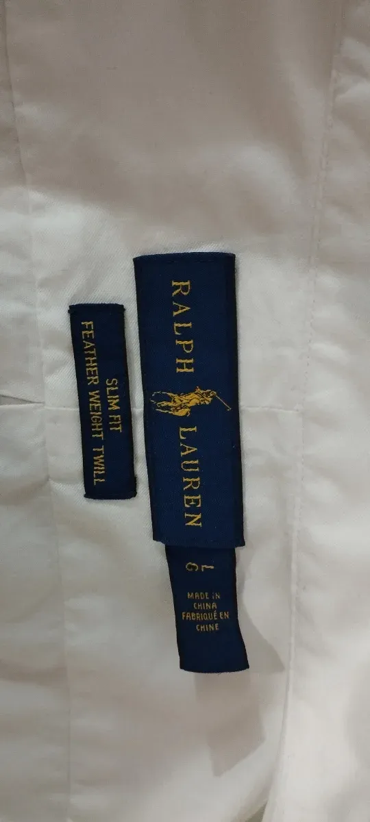 Camisa Ralph Lauren Blanca Talla L