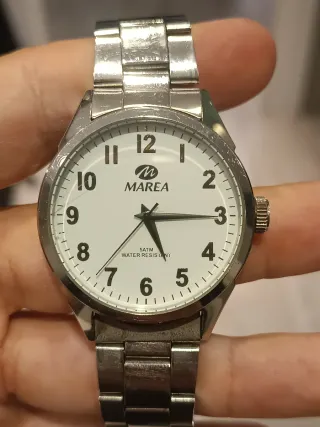 Reloj Marea Plateado Hombre