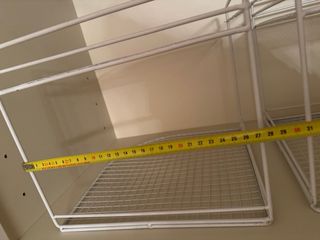 2 Ripiani organizer armadio metallo bianco