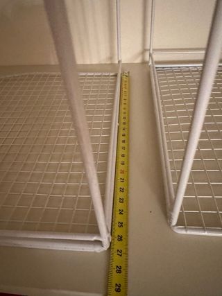 2 Ripiani organizer armadio metallo bianco