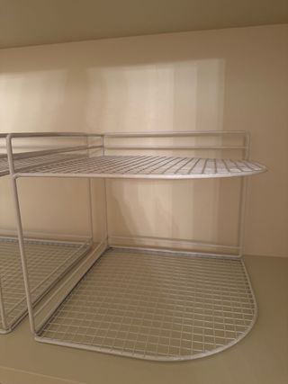 2 Ripiani organizer armadio metallo bianco