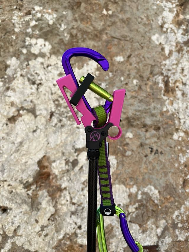 Pertiga escalada - caña chapar escalada - ROSA