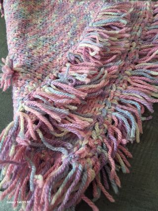 Poncho bimba 24-36 mesi fatto a mano