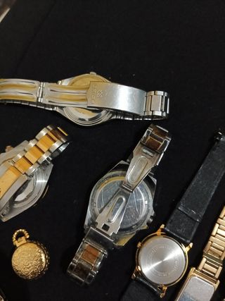 Lote de relojes de oro y plata