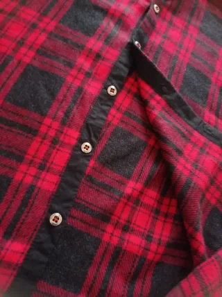 Camicia a quadri invernale unisex taglia S nuova