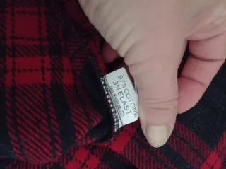 Camicia a quadri invernale unisex taglia S nuova