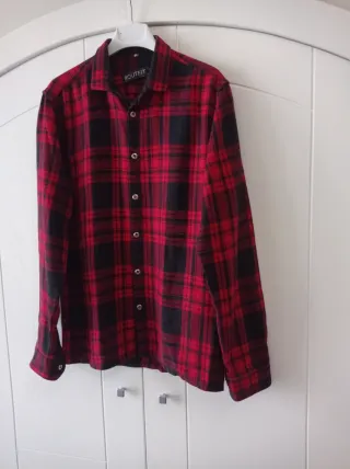 Camicia a quadri invernale unisex taglia S nuova