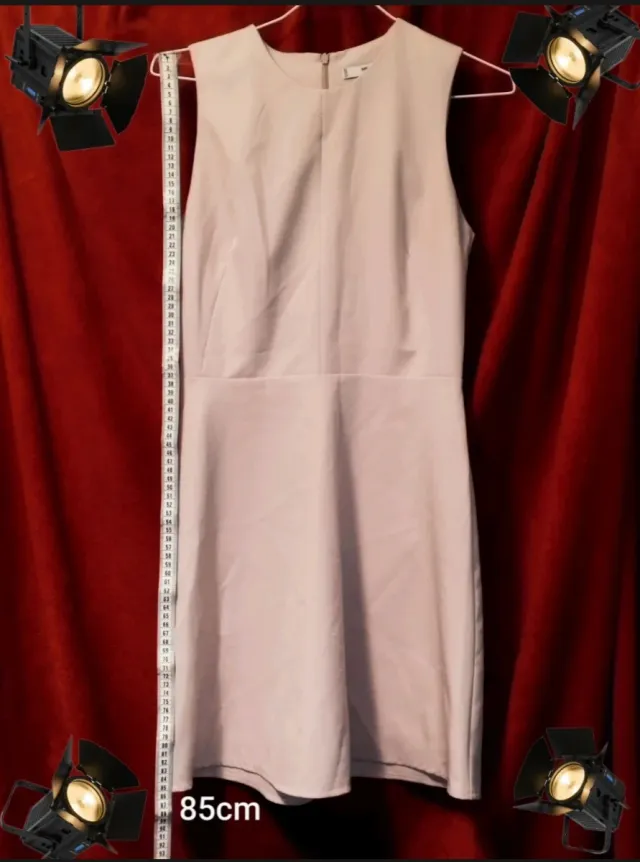 Vestido MNG Rosa Palo Sin Mangas Corte Evasé