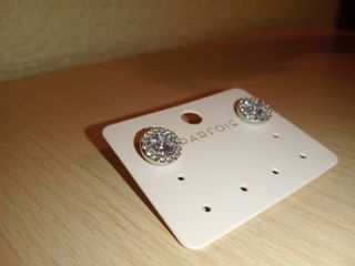 Pendientes Parfois brillantes plateados