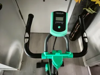 Bicicleta Spinning Gris y Verde