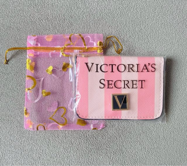 Tarjetero Llavero Victoria's Secret Rayas 