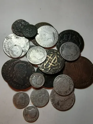 21 Monedas Españolas Antiguas.