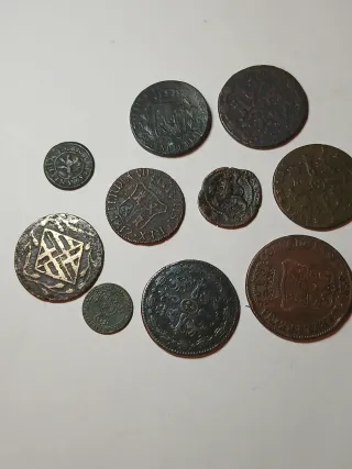 21 Monedas Españolas Antiguas.