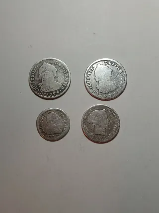 21 Monedas Españolas Antiguas.