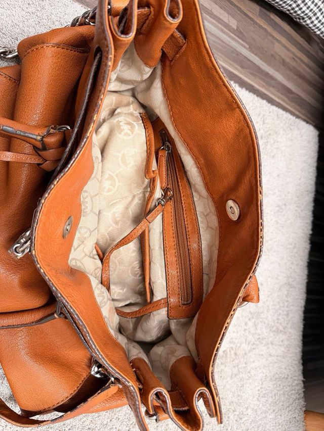 Bolso Michael Kors Naranja Piel