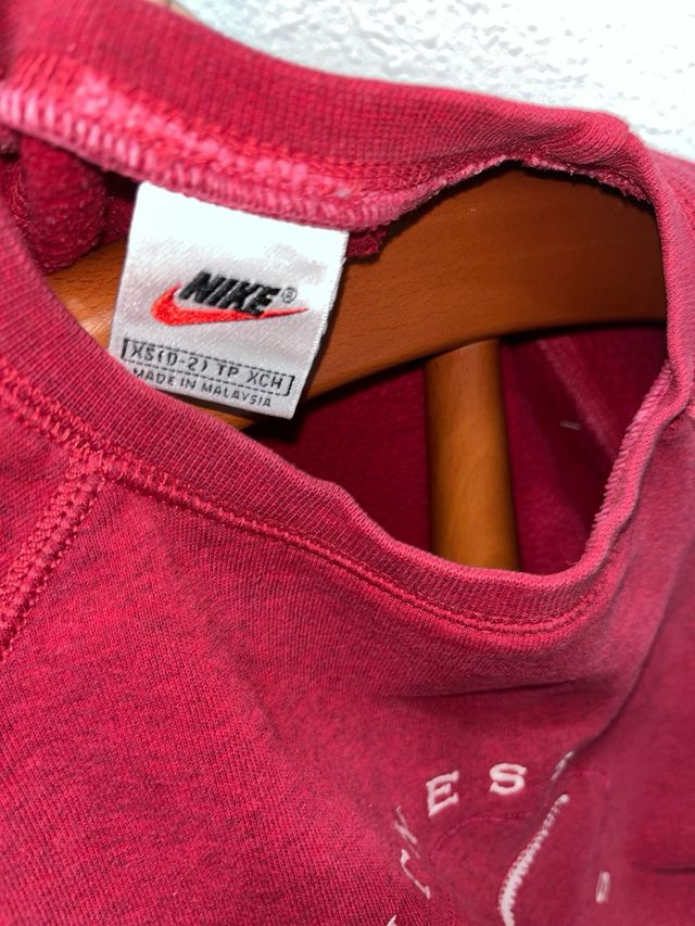 Sudadera Nike Vintage Roja Talla XS