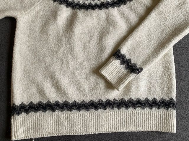 Jersey Easy Wear M blanco con hilo dorado