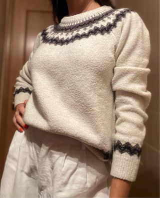 Jersey Easy Wear M blanco con hilo dorado