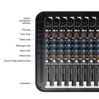 Mesa de Mezclas Autoamplificada Negra 900W