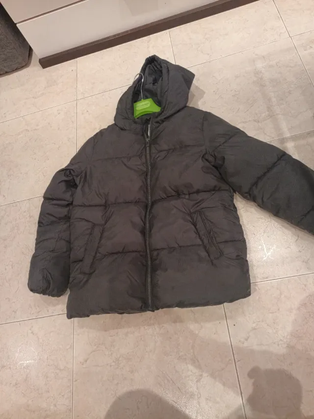 Chaqueta acolchada niño negra