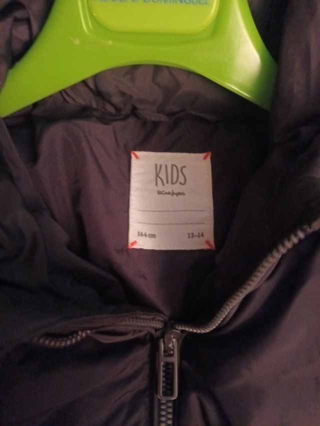 Chaqueta acolchada niño negra