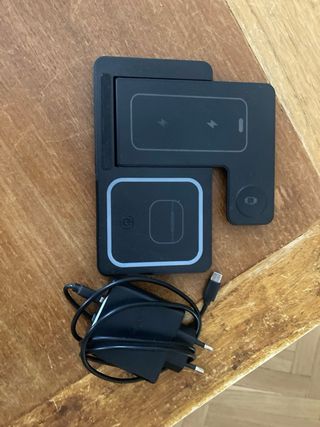 Cargador 3 en 1: Móvil, Cascos y Reloj