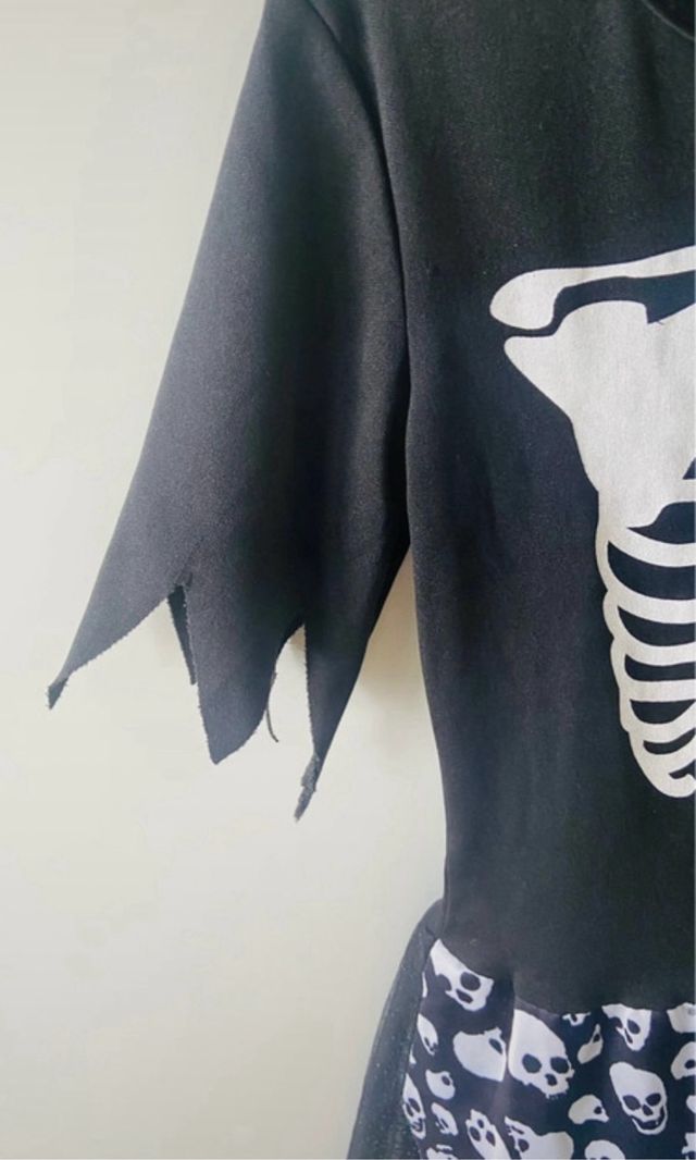 Disfraz esqueleto niña talla 4 años .