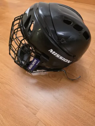 Casco de Hockey Negro Talla L