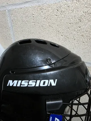 Casco de Hockey Negro Talla L