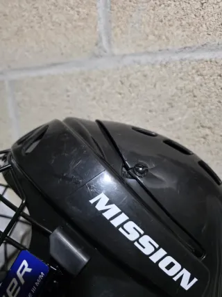 Casco de Hockey Negro Talla L