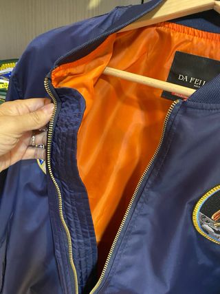 Chaqueta bomber azul APOLO
