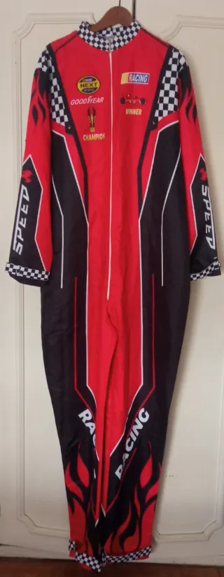 Disfraz Mono Piloto Carreras Sin Estrenar