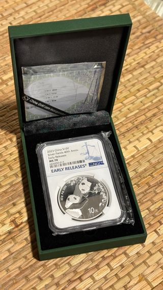 Panda Plata 2023 NGC MS70 Early Releases