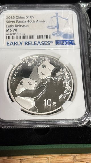 Panda Plata 2023 NGC MS70 Early Releases