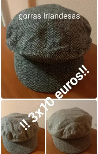 3 Gorras Irlandesas 10 euros