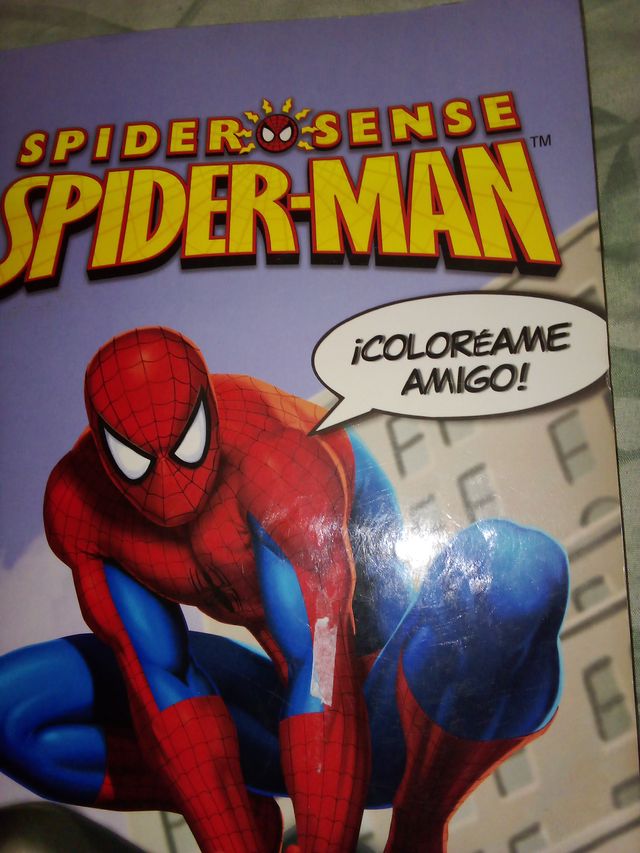Cuaderno para colorear Spiderman