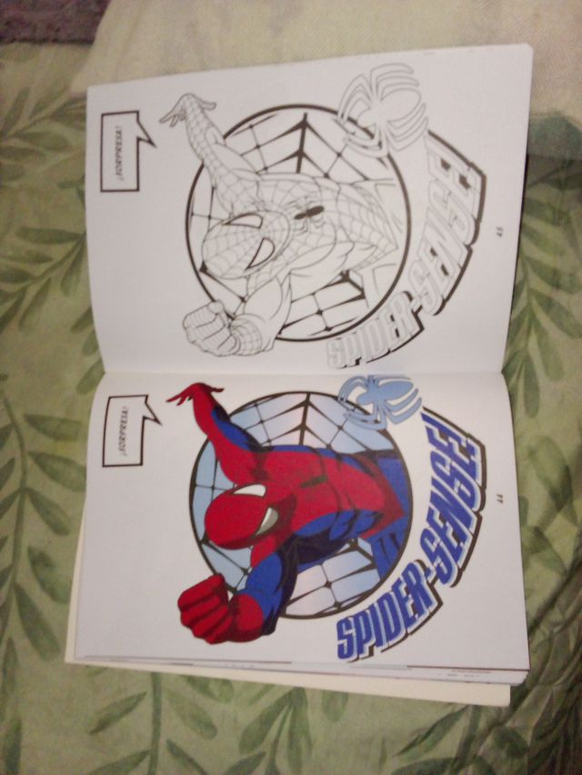 Cuaderno para colorear Spiderman