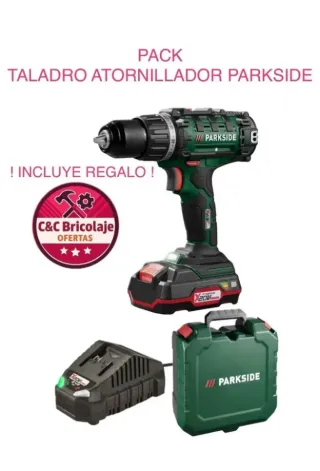 Taladro y atornillador Parkside 20 voltios nuevo 