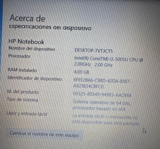 Ordenador Portátil HP Notebook Intel i3 Rojo