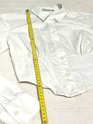 Camisa Corset Stradivarius Blanca S