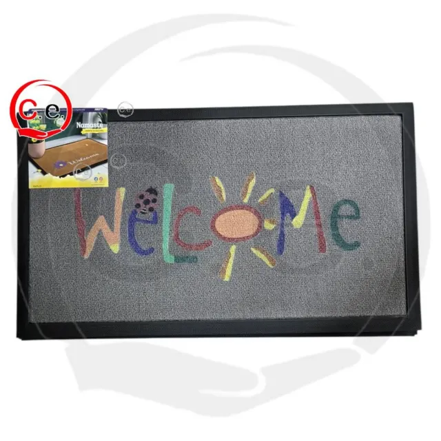 Tappeto Benvenuto con Bicicletta Multicolore